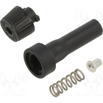 EATON/BUSSMANN BK-HHJ-B-R Zásuvka; 6,3x32mm; na kabel; Imax: 30A; Ujmen: 32V; černá