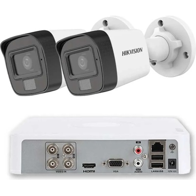 HIKVISION Комплект ZK2125E 2 Камери 2MP Dual-Light Аудио и 1TB Диск (ZK2125E)