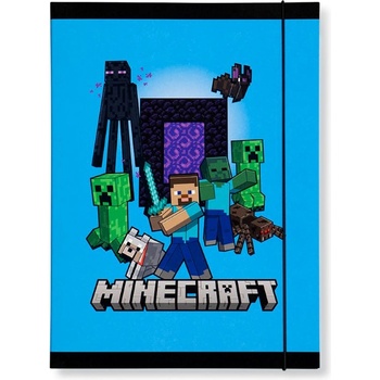 Panini Папка с ластик Panini Minecraft - Creepers, асортимент (74358)