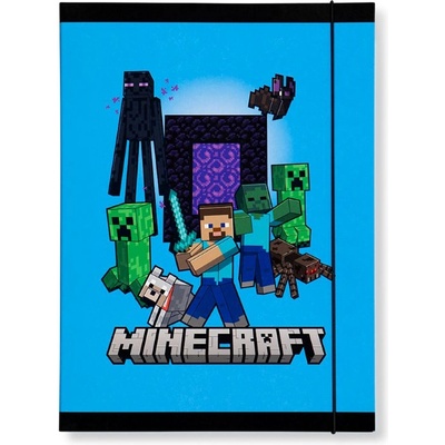 Panini Папка с ластик Panini Minecraft - Creepers, асортимент (74358)