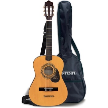 Bontempi Дървена китара Bontempi 92 см с презрамка и чанта