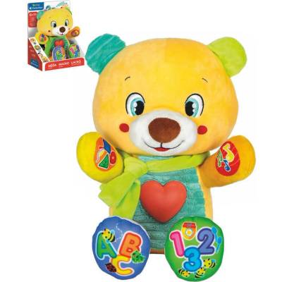 CLEMENTONI Baby medvedík Lele interaktívny náučný žltý na batérie