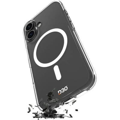 PURO Impact Clear D3O TPU+PC MagSafe съвместим калъф за iPhone 17 - прозрачен (PUIPC1763IMPCLD3OTR)