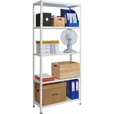 Kovona Regál Standard Eco 1700 x 750 x 300 mm 5 políc biely