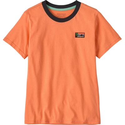 Patagonia Детска тениска Patagonia Kid's Graphic T-shirt - Tidal Threads: Peach Sherbet (704-3907-0712)
