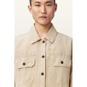 AllSaints риза мъжка с лен KORTEN (M062OE)