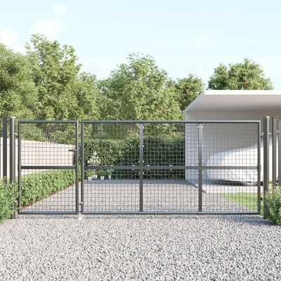 Zahradní branka s pletivem antracit 350x175 cm pozinkovaná ocel 845230