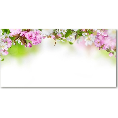 Foto obraz sklo tvrzené jarné kvety 100x50 cm
