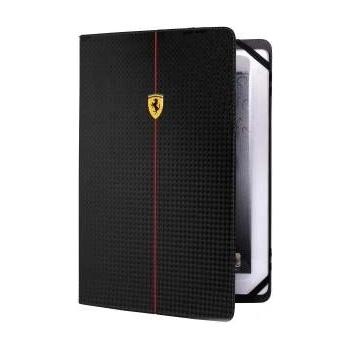 Ferrari Formula1 Scuderia Carbon - кожен калъф и поставка за таблети до 10 инча (черен)
