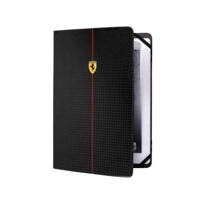 Ferrari Formula1 Scuderia Carbon - кожен калъф и поставка за таблети до 10 инча (черен)