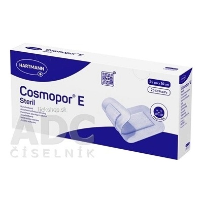 Cosmopor E Steril náplasť sterilná s mikrosieťkou 25 x 10 cm 1x25 ks