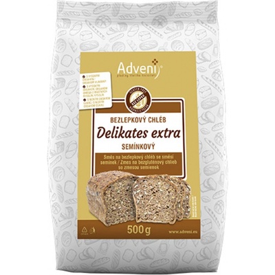 Adveni Medical Bezlepkový Delikates chléb se směsí semínek 0,5 kg