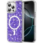 Techsuit Калъф за iPhone 16 Pro - Sparkly Glitter MagSafe MagSafe - Лилав (KF2332833)