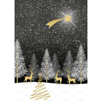 Artige Поздравителна картичка Artige - Тиха нощ (XAN022)