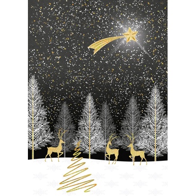 Artige Поздравителна картичка Artige - Тиха нощ (XAN022)