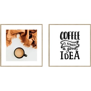 knor Картини в комплект 2 бр. 20x20 cm Coffee - knor (ZEST002DB2X20x20, 073L15,18,011)