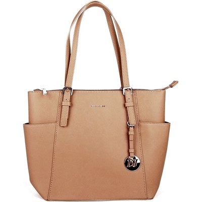David Jones Velká kabelka na rameno CM6902 hnědá