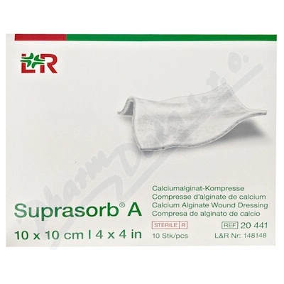 Suprasorb A kalciumalgin.10 x 10 cm 10 ks