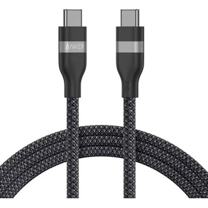 Anker Кабел за бързо зареждане за устройства с USB-C порт - Anker USB-C to USB-C Cable 240W (180 см) (черен) (A82E2H12)