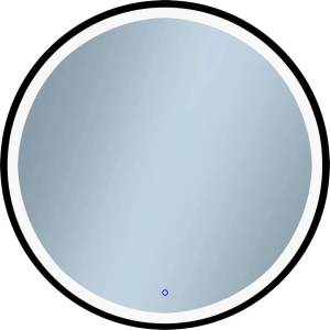Venti Rund Led II огледало с осветление 80 см, черно (5907459662665)