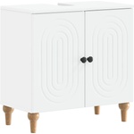 vidaXL Шкаф за мивка в баня ALKMAAR Бяло 59, 5 x 31, 5 x 59 см (896125)