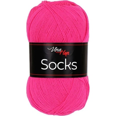 Příze Socks 61345 neonově růžová