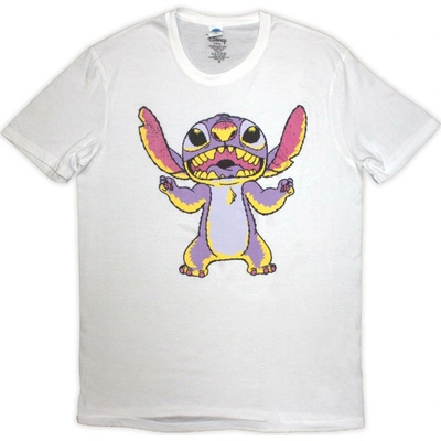 Tričko Lilo & Stitch Purple Stitch Biela