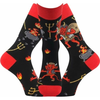 Lonka 3PACK veselé vícebarevné Trepifajxl čert