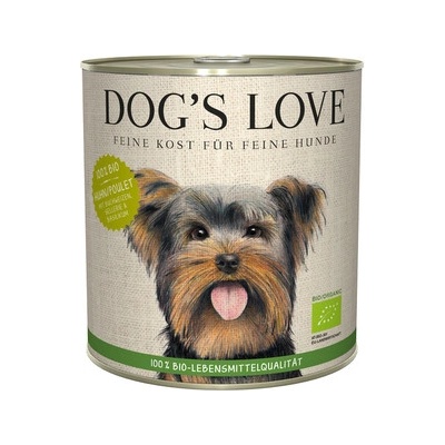 Dog's Love 100% BIO Organic kura 800 g