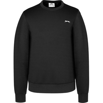 Image 1 of Slazenger Мъжка поларена блуза Slazenger Fleece Crew Sweater Mens - Black