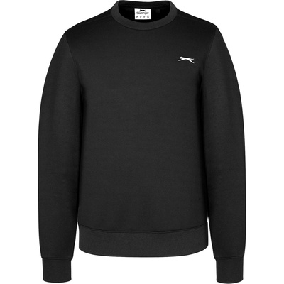 Slazenger Мъжка поларена блуза Slazenger Fleece Crew Sweater Mens - Black
