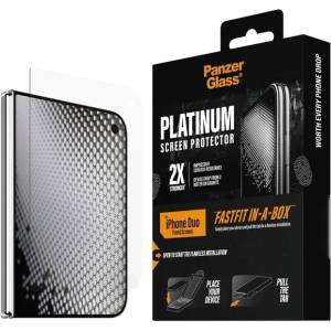 Panzer Стъклен протектор PanzerGlass - Platinum Sub Screen w. FASTFIT IN-A-BOX, iPhone Duo (5715685044700)