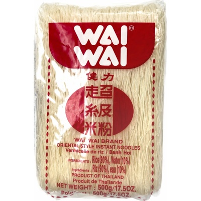 Wai Wai Brand Rezance ryžové niťovky instantné Wai Wai 0,5 kg