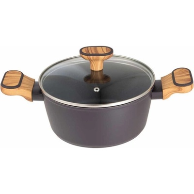 Bergner BG-56036 HRNEC NA DŘEVĚNÉ UHLÍ S VÍČKEM 20 CM