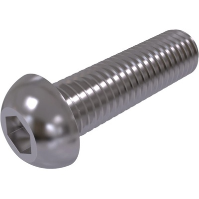 Šroub s půlkulatou hlavou imbus ISO 7380 M6 x 8 A2 / balení 500 ks – Sleviste.cz