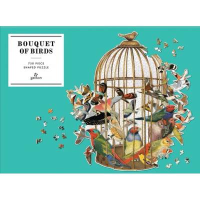 Galison - Puzzle Bouquet of Birds - 750 piese