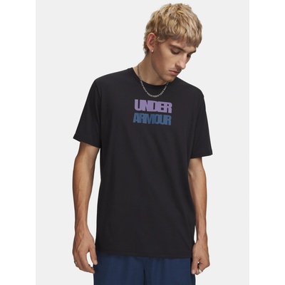 Under Armour UA M Block logo SS čierne