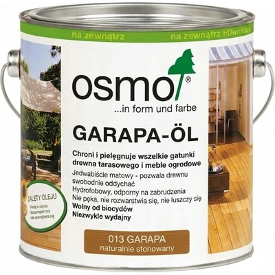 Osmo 013 Terasový olej 2,5 l Přírodní garapa – Zboží Mobilmania