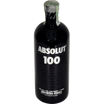 Absolut 100 50% 1 l (čistá fľaša)