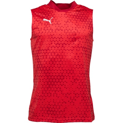 Puma TEAMCUP TRAINING JERSEY SL červená biela