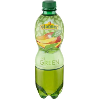 Pfanner Zelený čaj mango Fairtrade 0,5 l