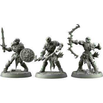 RS Design 3D Figúrky Pirate Borg Skeleton Crew 3 ks