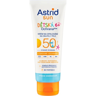 Sarantis Astrid Sun Детски слънцезащитен крем за лице и тяло SPF 50 75 мл