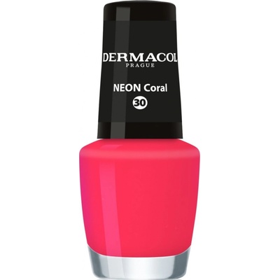 Dermacol Neonový lak na nehty 30 Neon Coral 5 ml – Zboží Dáma