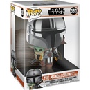 Funko Pop! Star Wars The Mandalorian Mandalorian with Baby Yoda 25 cm Super Sized