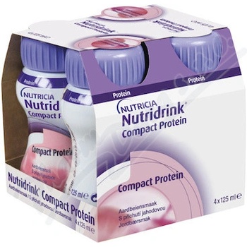 Nutridrink Compact Protein Jahoda sol.4 x 125 ml