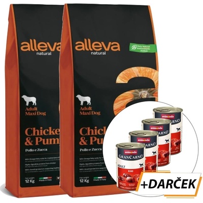 Alleva Natural Adult Maxi Chicken and Pumpkin 12 kg