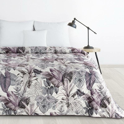 Takoy DESIGN 91 přehoz na postel DAVOS prošívaný s potiskem exotických listů-HF-468001 170 x 210 cm