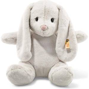 Steiff Friends Hoppie заек, светло сив 38см плюшена играчка (080487)