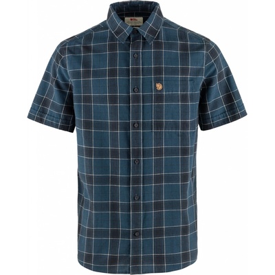 Fjällräven Övik Travel košel'a krátky rukáv indigo blue-dark navy